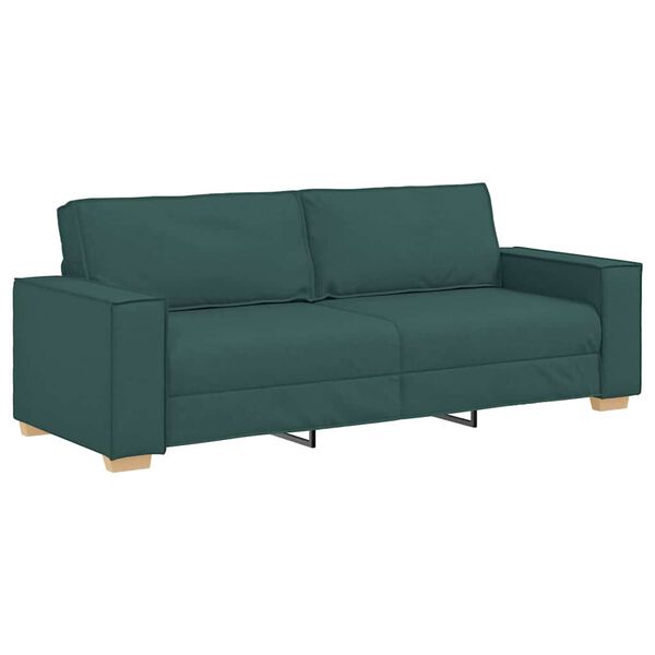 vidaXL Sofa M&oslash;rkegr&oslash;n 220 x 78 x 84 cm Stof
