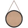 vidaXL v&aelig;gspejl med strop &Oslash; 35 cm sort