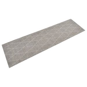 vidaXL k&oslash;kkent&aelig;ppe 45x150 cm rombedesign vaskbart velour