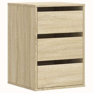 vidaXL kommode til hj&oslash;rne 40x41x58 cm konstrueret tr&aelig; sonoma-eg