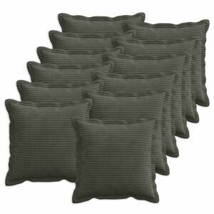 vidaXL Pudebetr&aelig;k 12 stk. HOUTEN Antracit 40 x 40 cm cordfl&oslash;jl