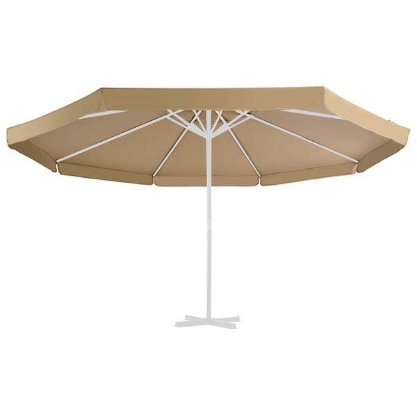 vidaXL udskiftningsdug til parasol 515 cm gr&aring;brun