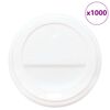 vidaXL papirkopl&aring;g &Oslash;80 mm 8 oz 1000 stk. hvid plast