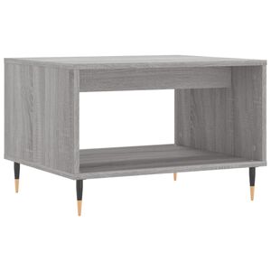 vidaXL sofabord 60x50x40 cm konstrueret tr&aelig; gr&aring; sonoma-eg