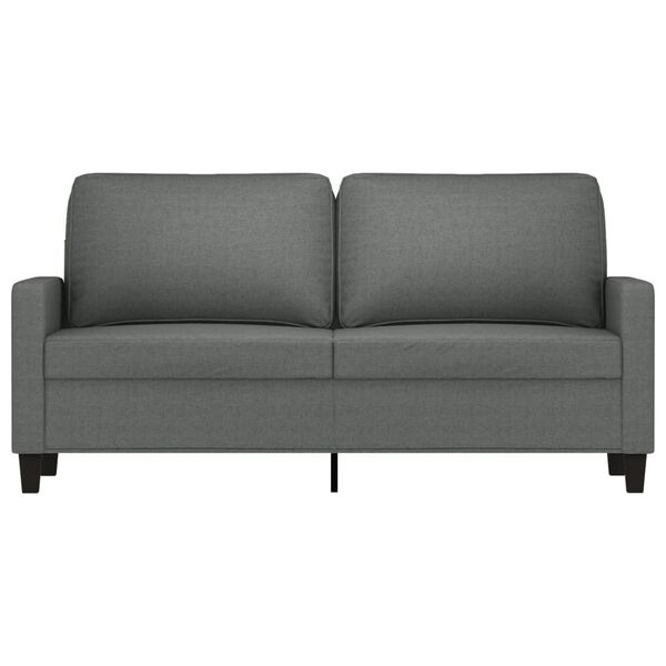 vidaXL 2-personers sofa 140 cm stof m&oslash;rkegr&aring;