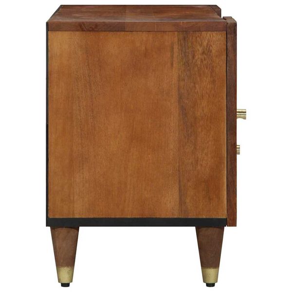 vidaXL TV-skab med hylde Honningbrun 105 x 33 x 46 cm Massivt mangotræ