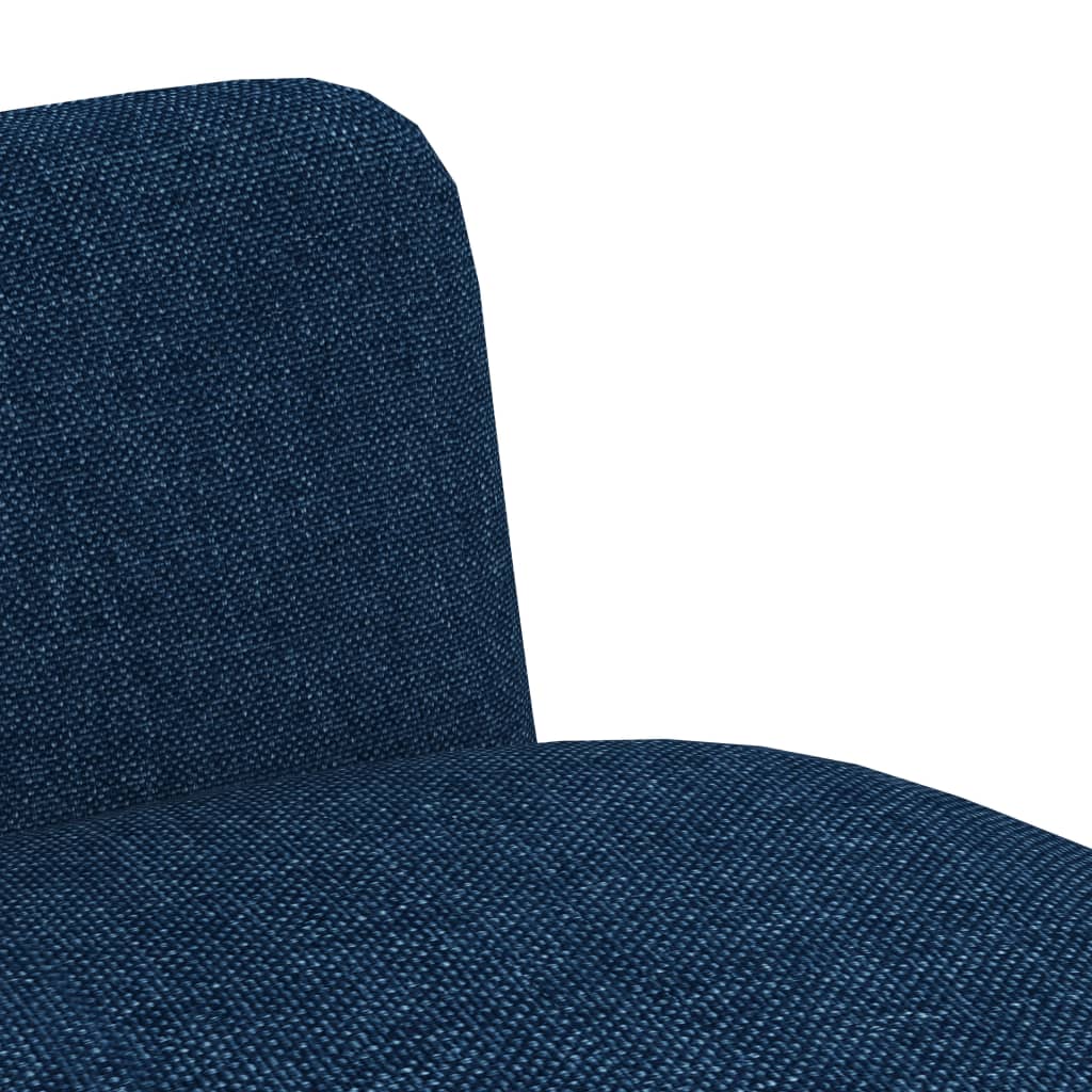 vidaXL spisebordsstole 2 stk. stof blå