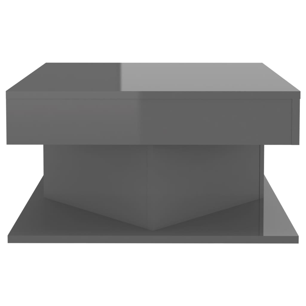 vidaXL sofabord 57x57x30 cm spånplade grå højglans