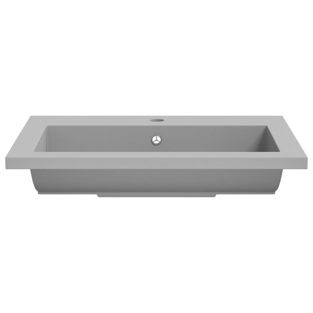 vidaXL håndvask 600x450x120 mm granit grå