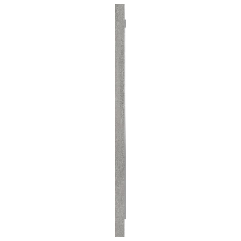 vidaXL badeværelsesspejl 40x1,5x37 cm spånplade betongrå