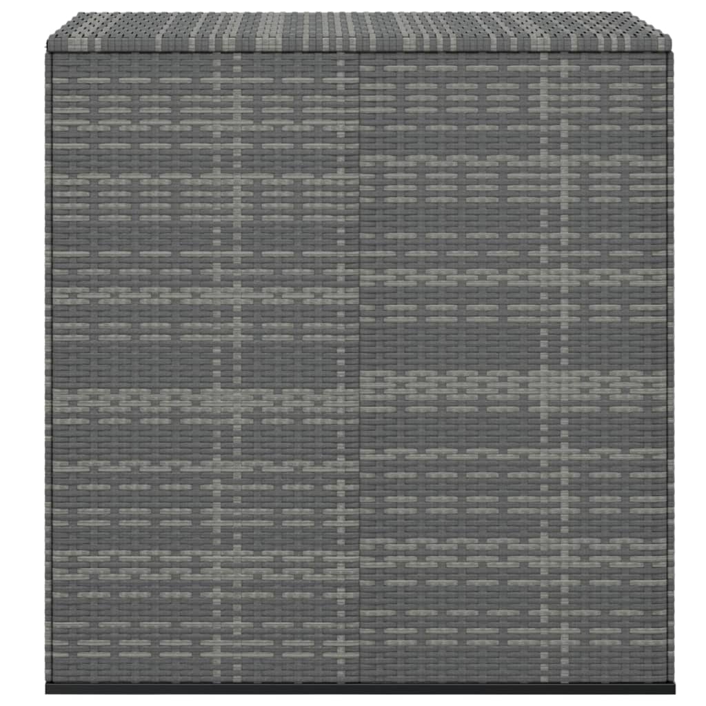 vidaXL hyndeboks 100x49x103,5 cm polyrattan grå