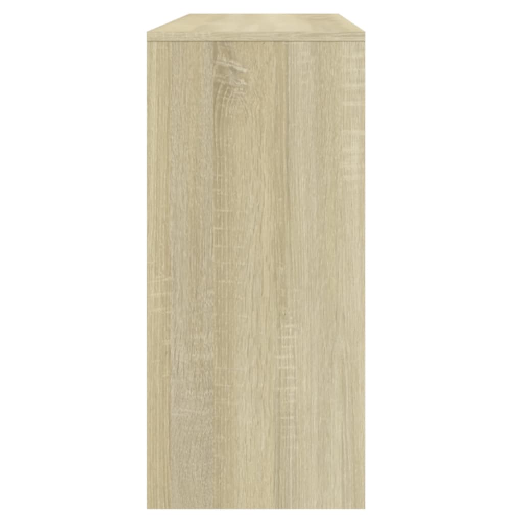 vidaXL konsolbord 100x35x76,5 cm konstrueret træ sonoma-eg