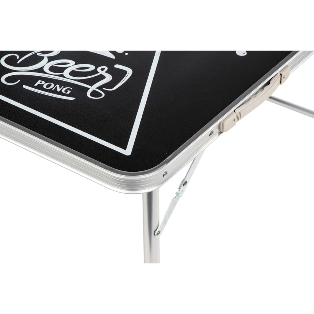 HI beer pong-bord højdejusterbart sort