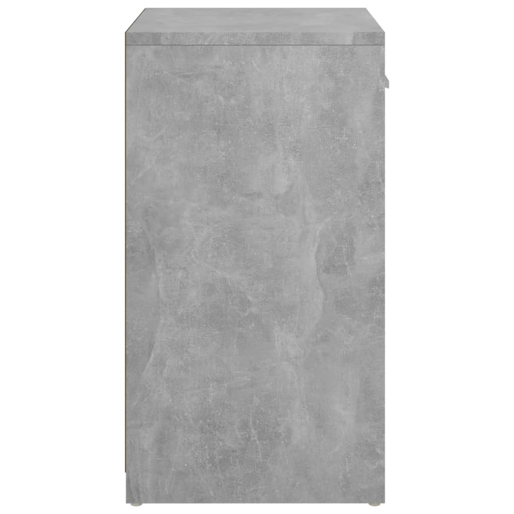 vidaXL skobænk 94,5x31x57 cm spånplade betongrå