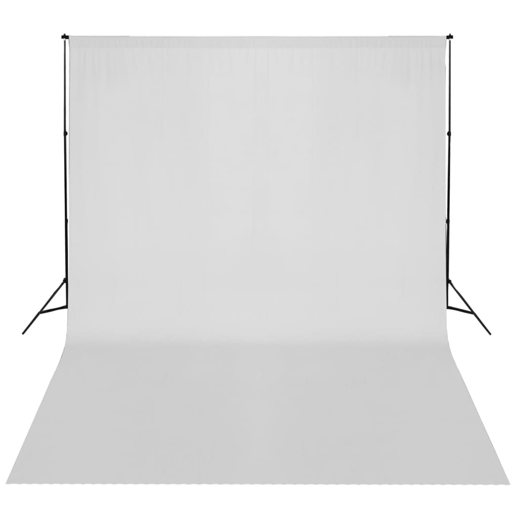 vidaXL stativsystem til fotobaggrund 300 x 300 cm hvid