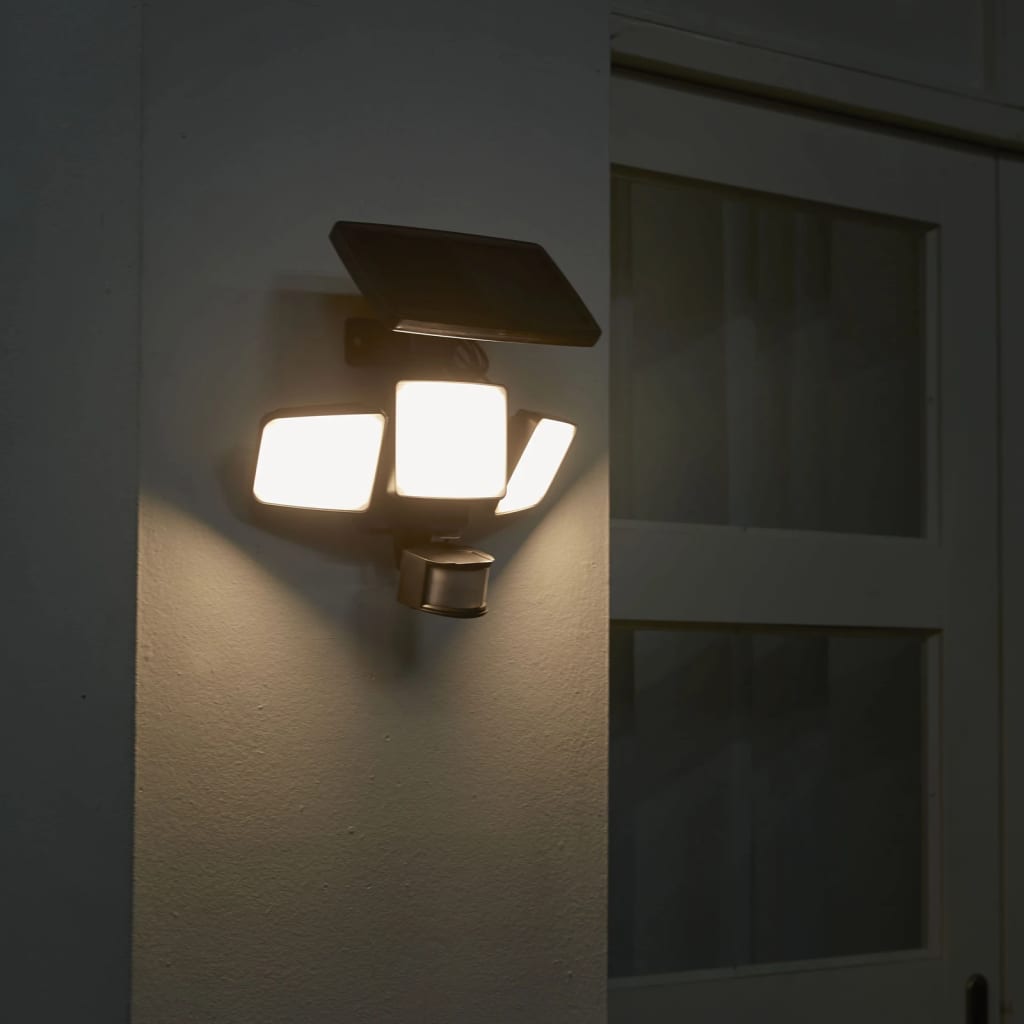 Luxform Intelligent Solar LED-havelampe Security La Rioja sensor sort