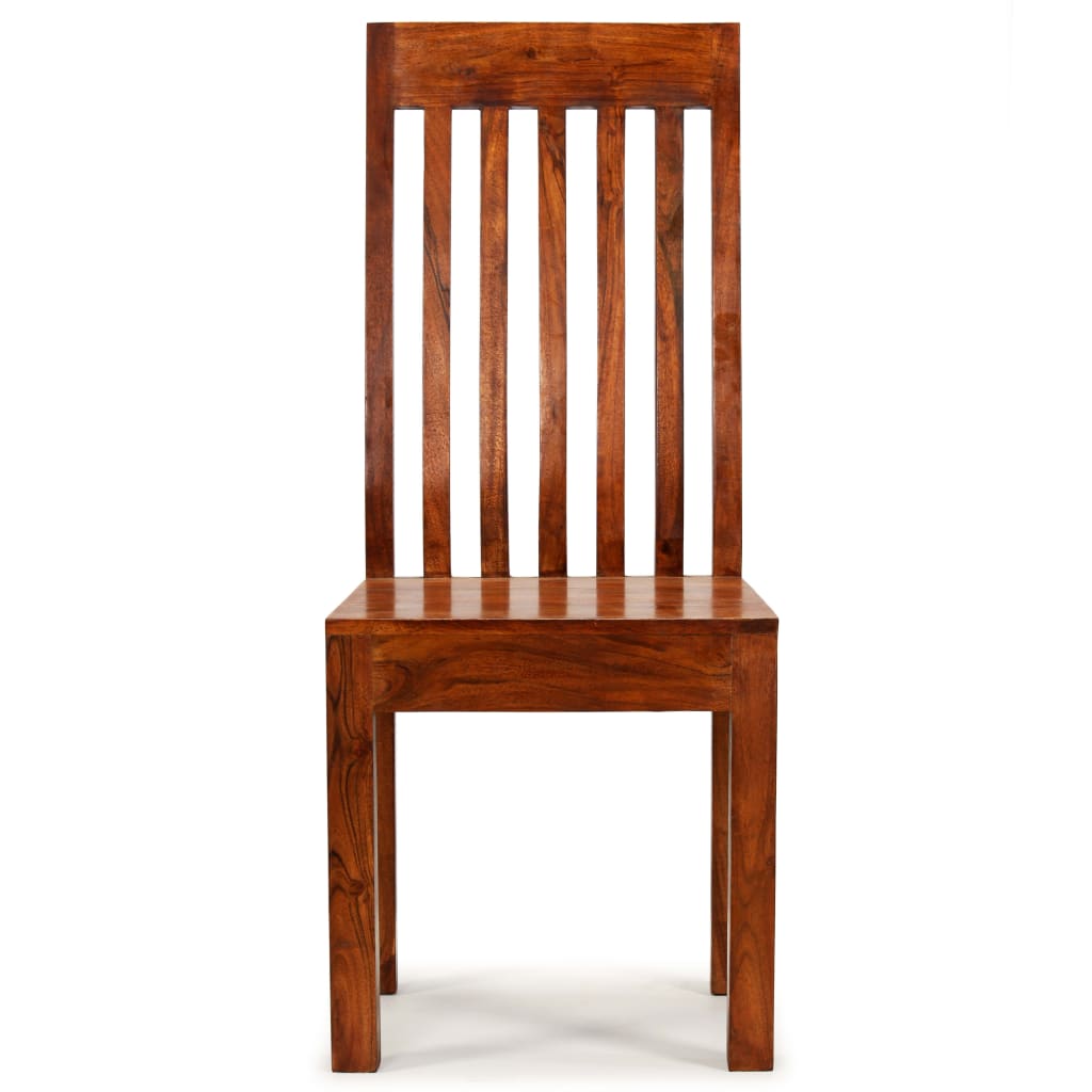 vidaXL spisebordsstole 6 stk. massivt træ med sheeshamfinish moderne