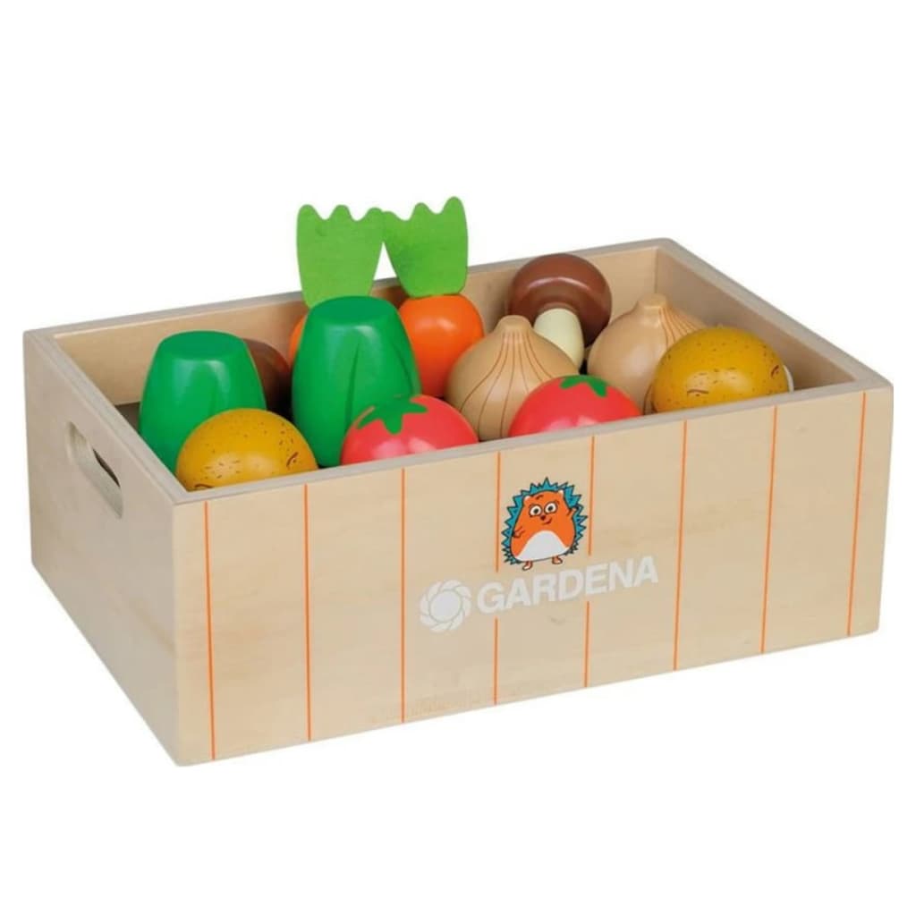 GARDENA legetøjskasse til grøntsager træ