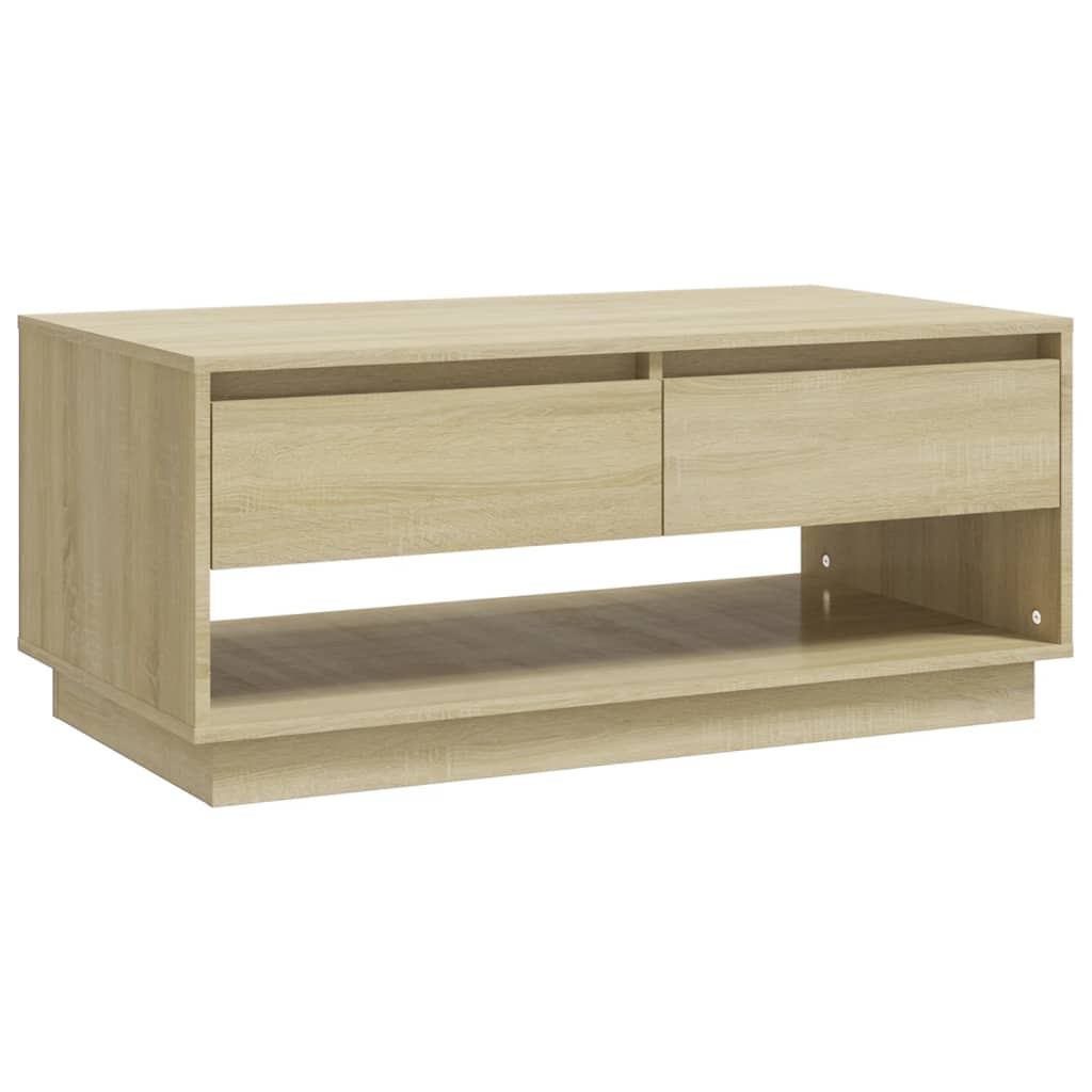 vidaXL sofabord 102,5x55x44 cm konstrueret træ sonoma-eg
