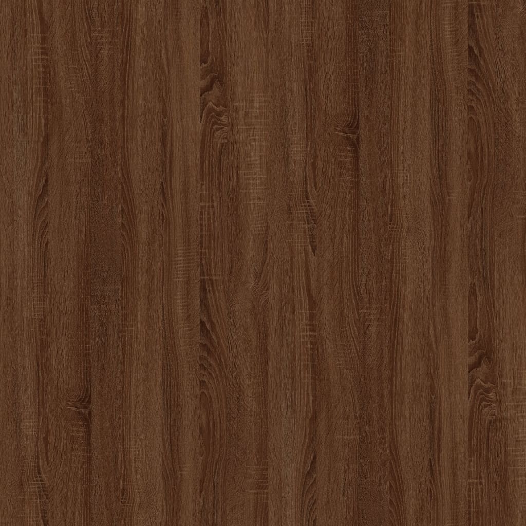 vidaXL sideborde 2 stk. 50x46x35 cm konstrueret træ brun egetræsfarve