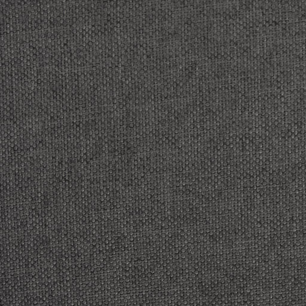 vidaXL opbevaringsbænk foldbar imiteret linned mørkegrå