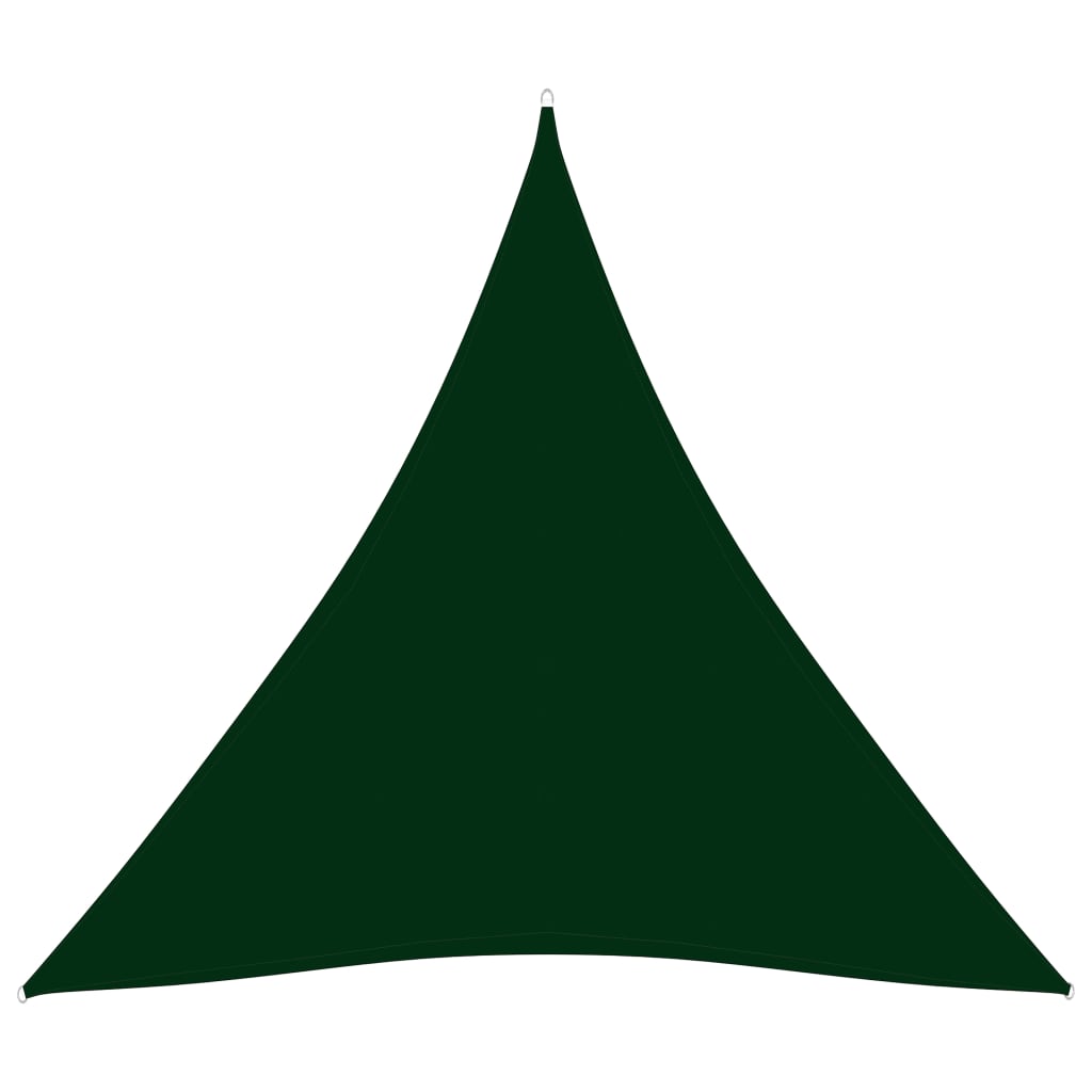vidaXL solsejl 4,5x4,5x4,5 m trekantet oxfordstof mørkegrøn