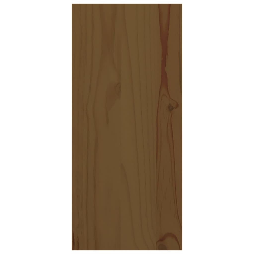 vidaXL vinreol 56x25x56 cm massivt fyrretræ gyldenbrun