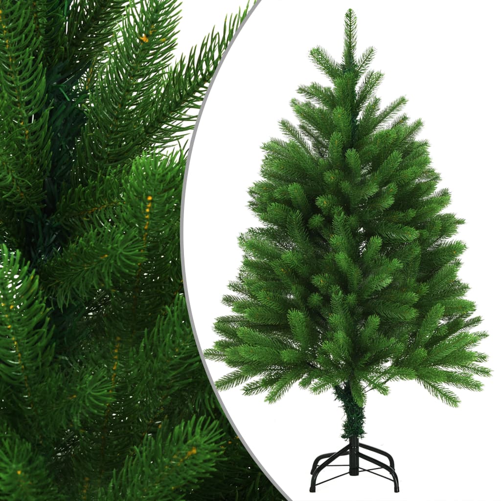 vidaXL kunstigt juletræ med naturtro nåle 120 cm grøn