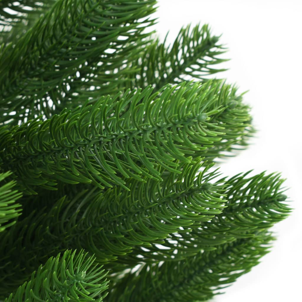 vidaXL kunstigt juletræ med naturtro nåle 210 cm grøn