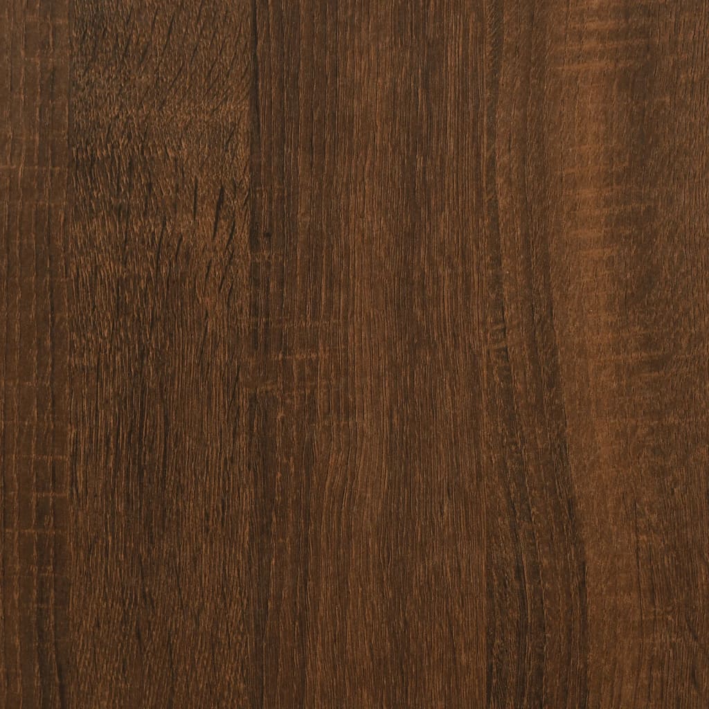 vidaXL konsolbord 75x28x75 cm konstrueret træ brun egetræsfarve