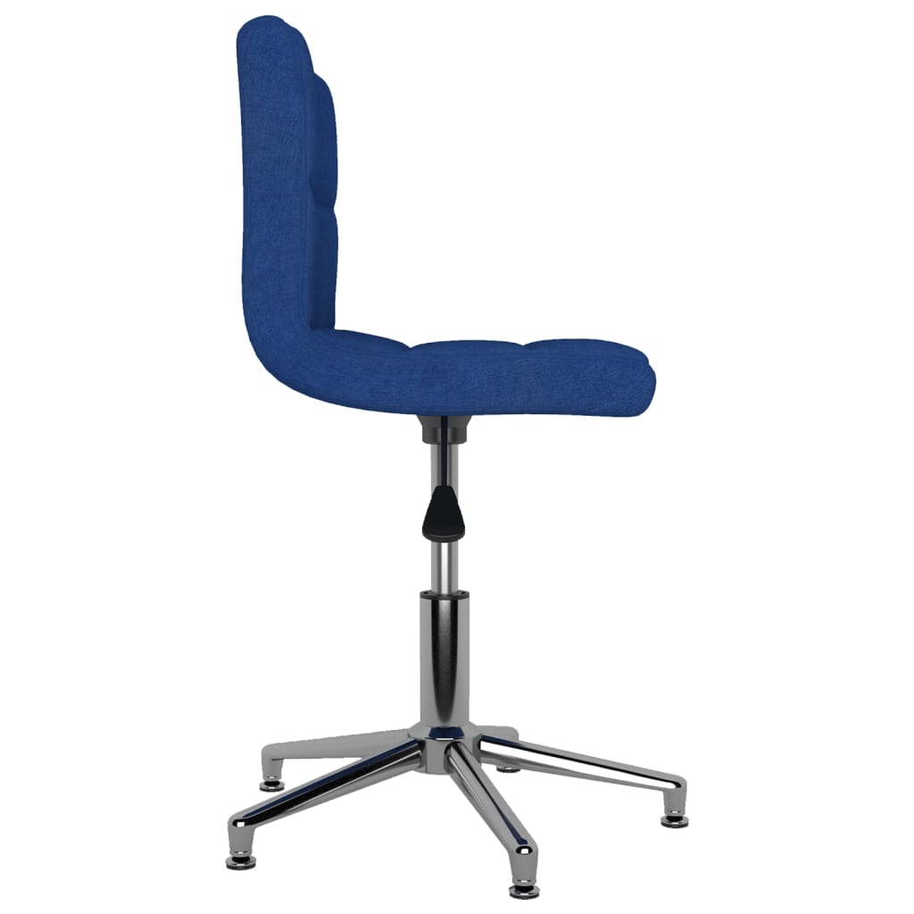 vidaXL drejelig kontorstol stof blå
