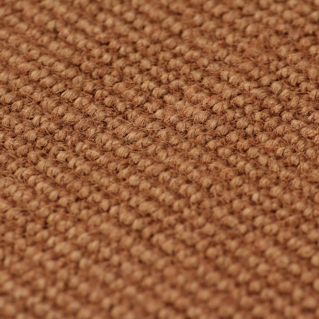 vidaXL jutetæppe med latexunderside 140 x 200 cm brun