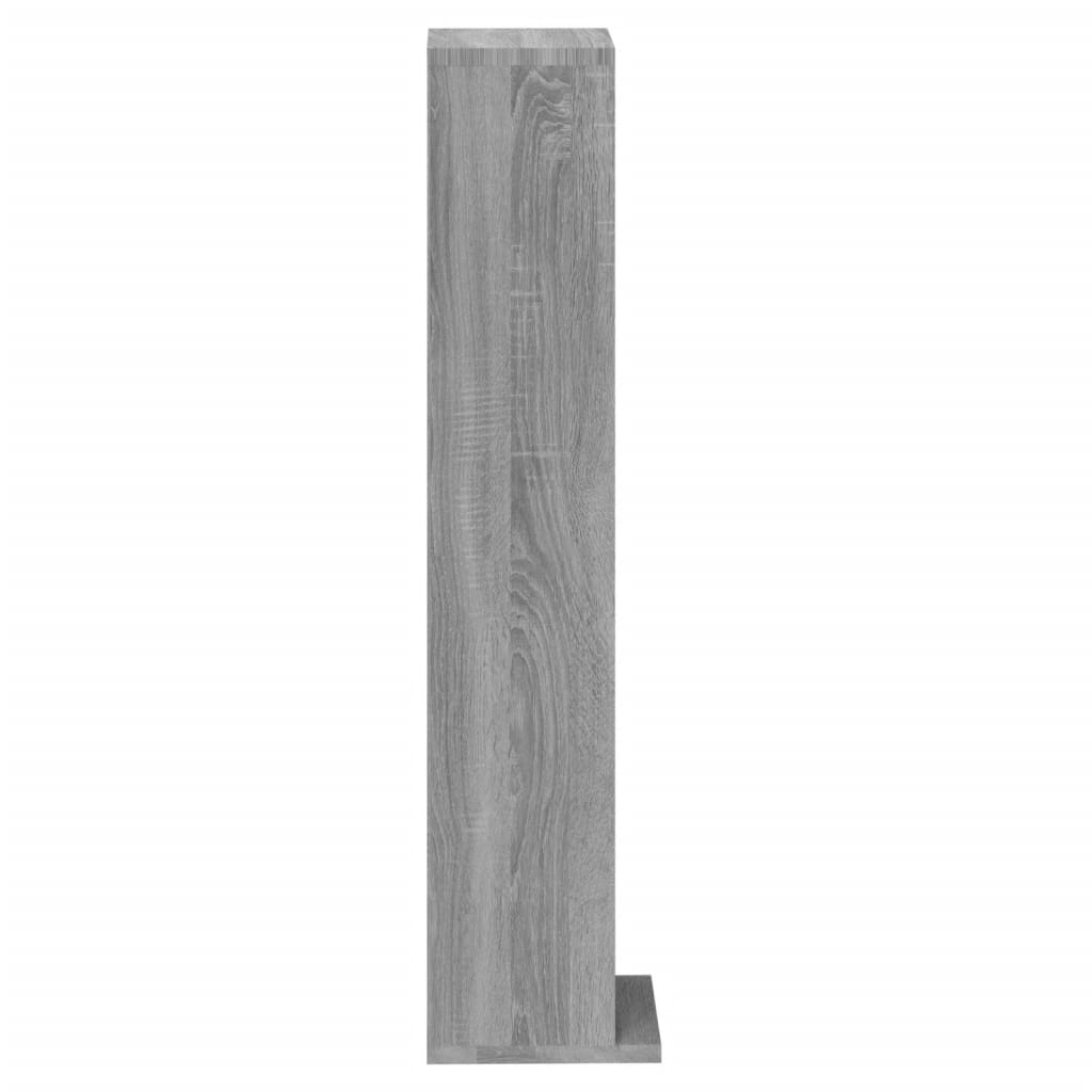 vidaXL reol 21x20x88 cm konstrueret træ grå sonoma-eg