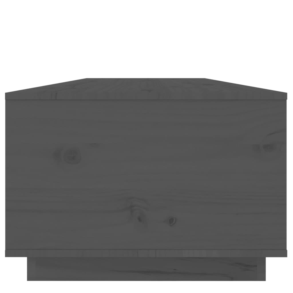 vidaXL sofabord 100x50x35 cm massivt fyrretræ grå