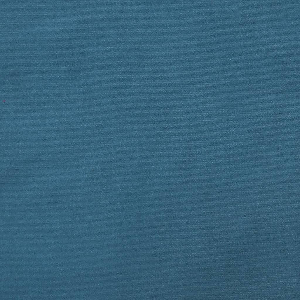vidaXL L-formet sovesofa 271x140x70 cm velour blå