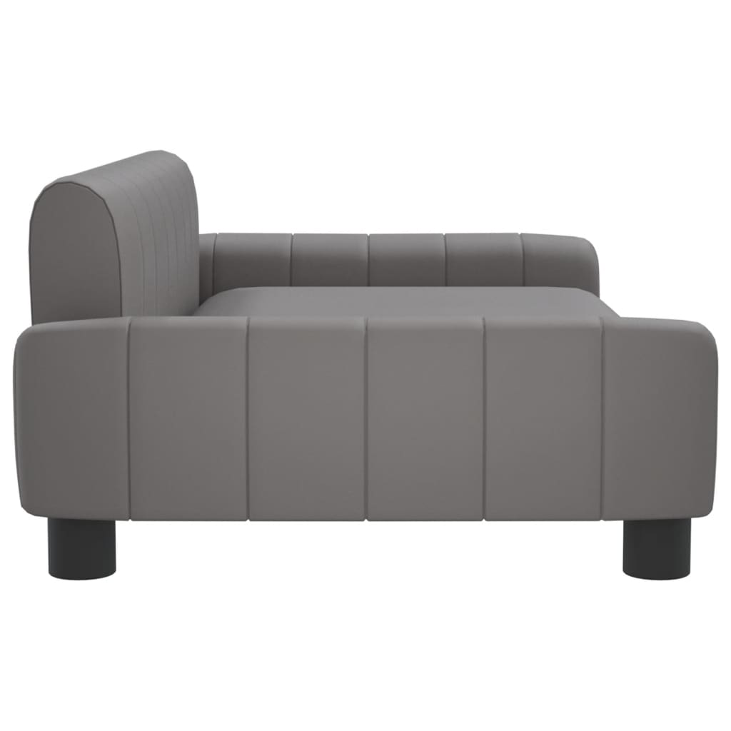vidaXL sofa til børn 90x53x30 cm kunstlæder grå