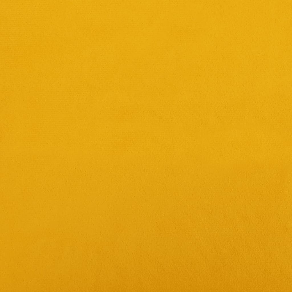 vidaXL 2-personers sovesofa fløjl gul