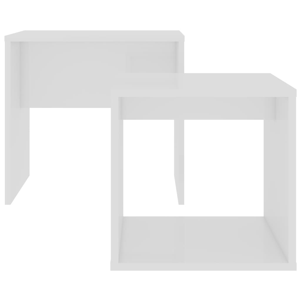 vidaXL sofabordssæt 48x30x45 cm konstrueret træ hvid