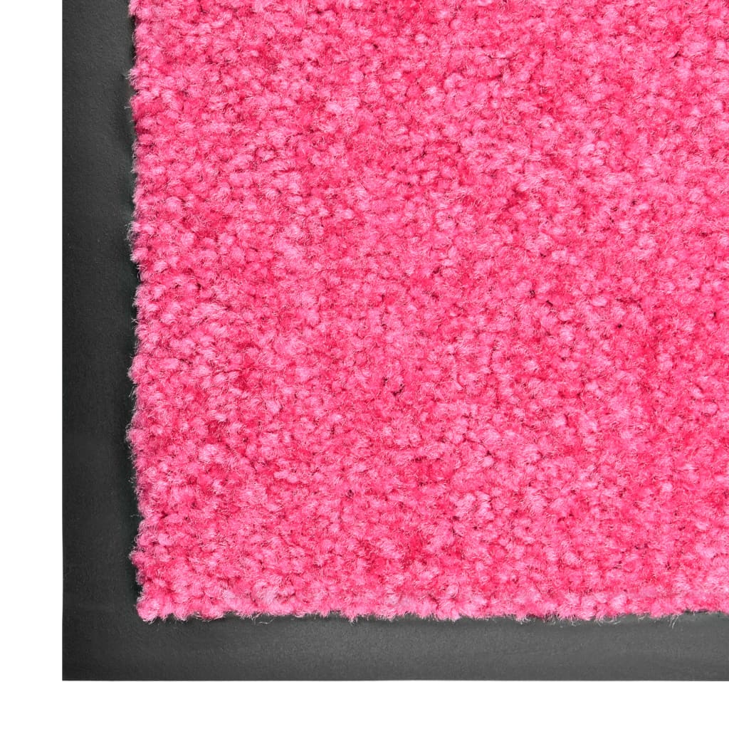 vidaXL vaskbar dørmåtte 60x180 cm pink