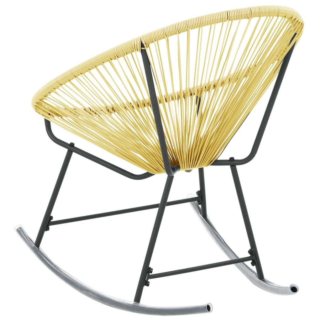 vidaXL udendørs Acapulco-stol polyrattan beige