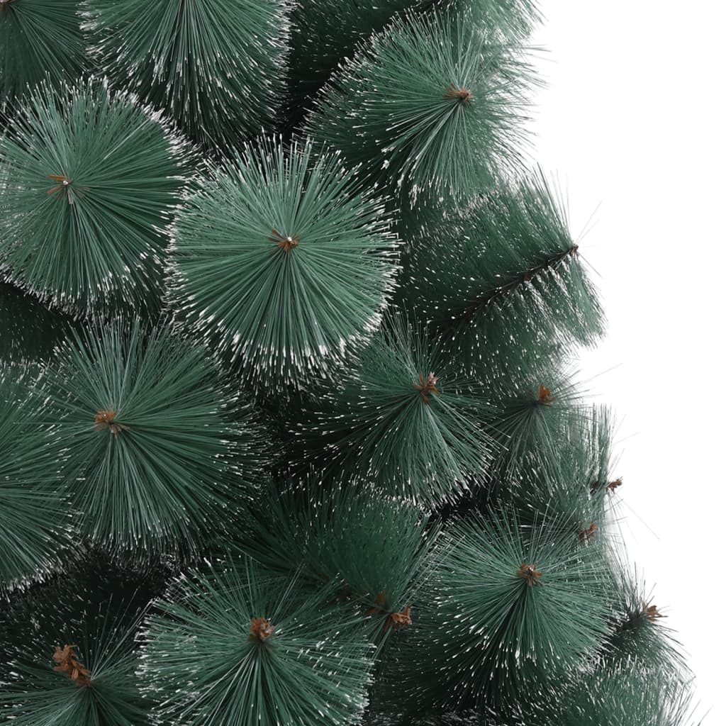 vidaXL kunstigt juletræ med LED og kuglesæt 150 cm grøn PVC PE