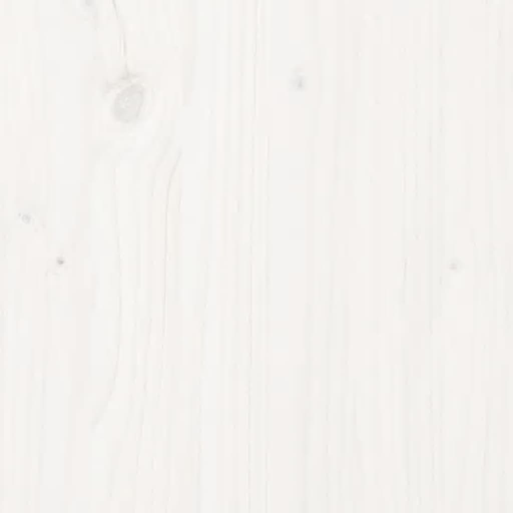 vidaXL skoreol 30x34x105 cm massivt fyrretræ hvid