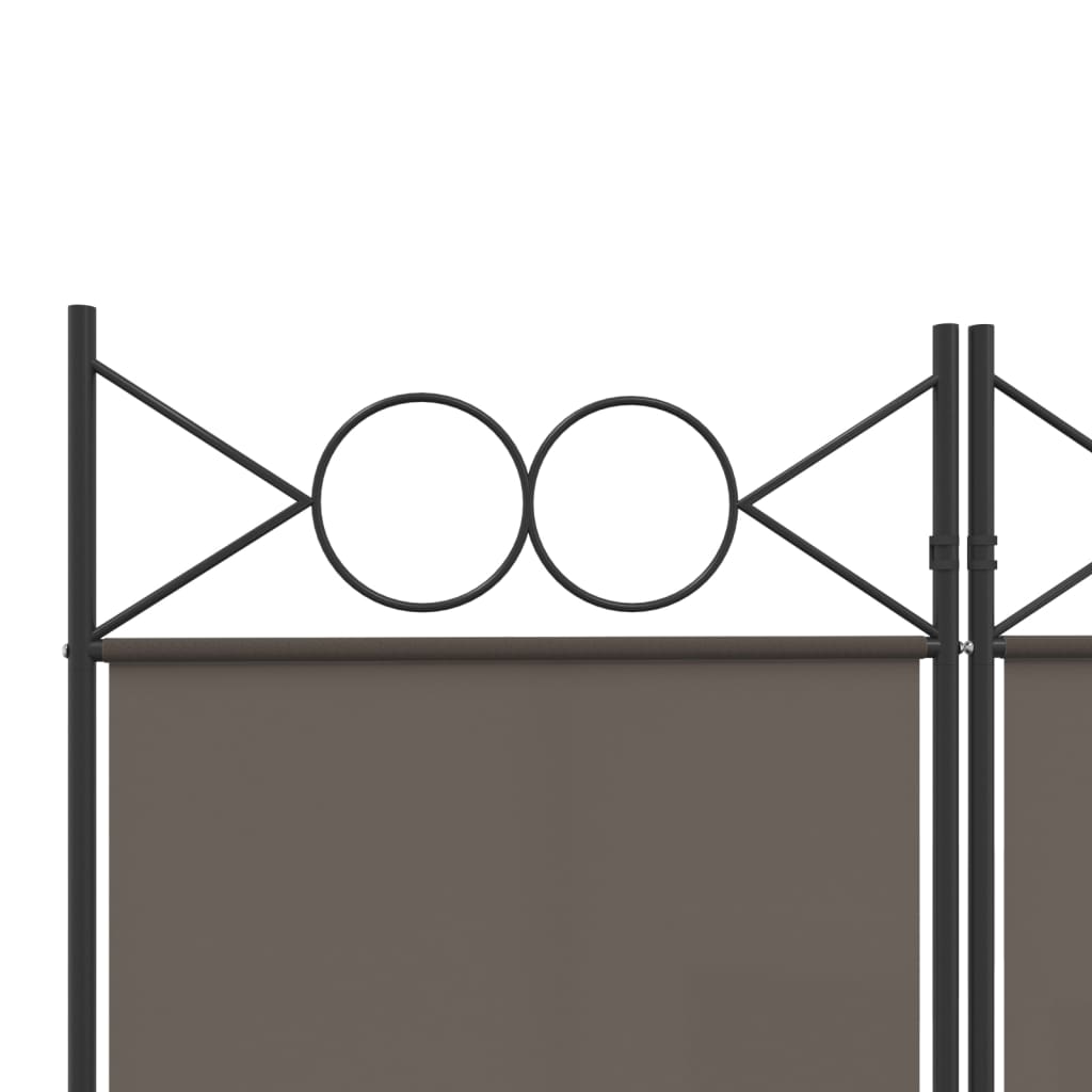 vidaXL 3-panels rumdeler 120x220 cm stof antracitgrå