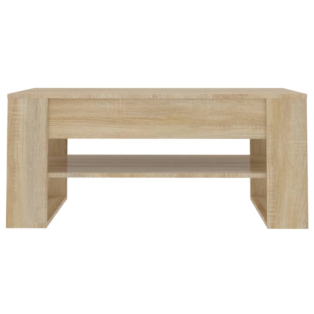 vidaXL sofabord 102x55x45 cm konstrueret træ sonoma-eg