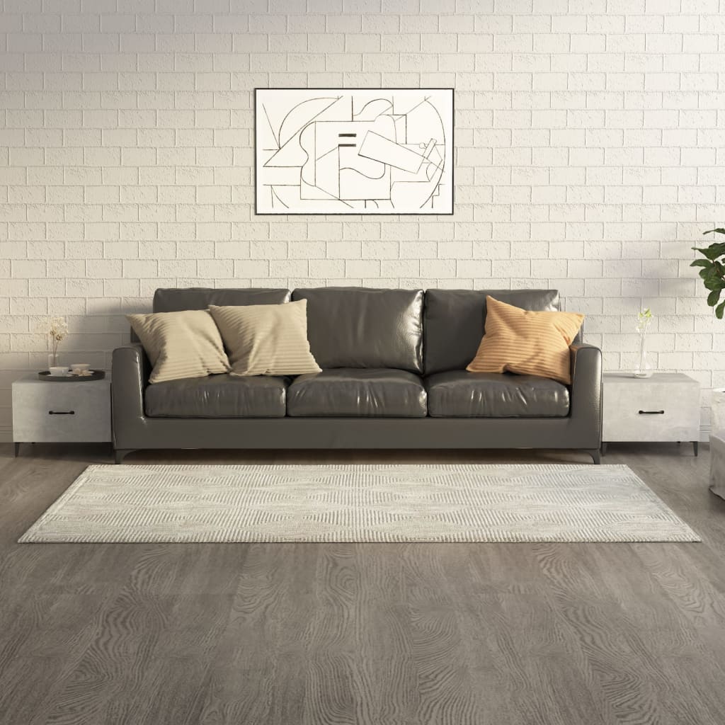 vidaXL sofabord med metalben 2 stk. 50x50x40 cm betongrå