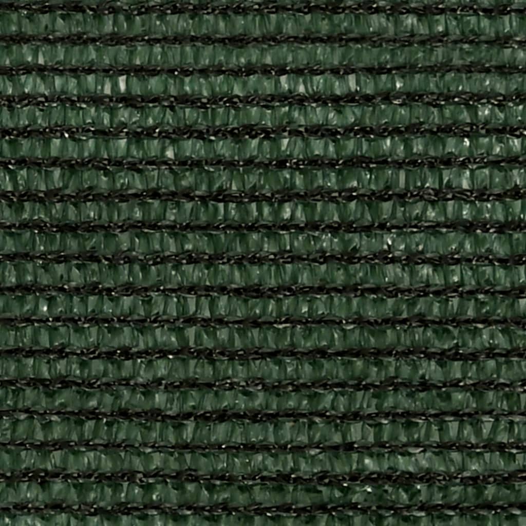 vidaXL solsejl 2x4,5 m 160 g/m² HDPE mørkegrøn