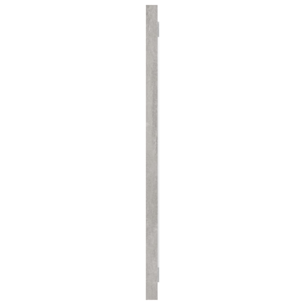 vidaXL badeværelsesspejl 100x1,5x37 cm spånplade betongrå