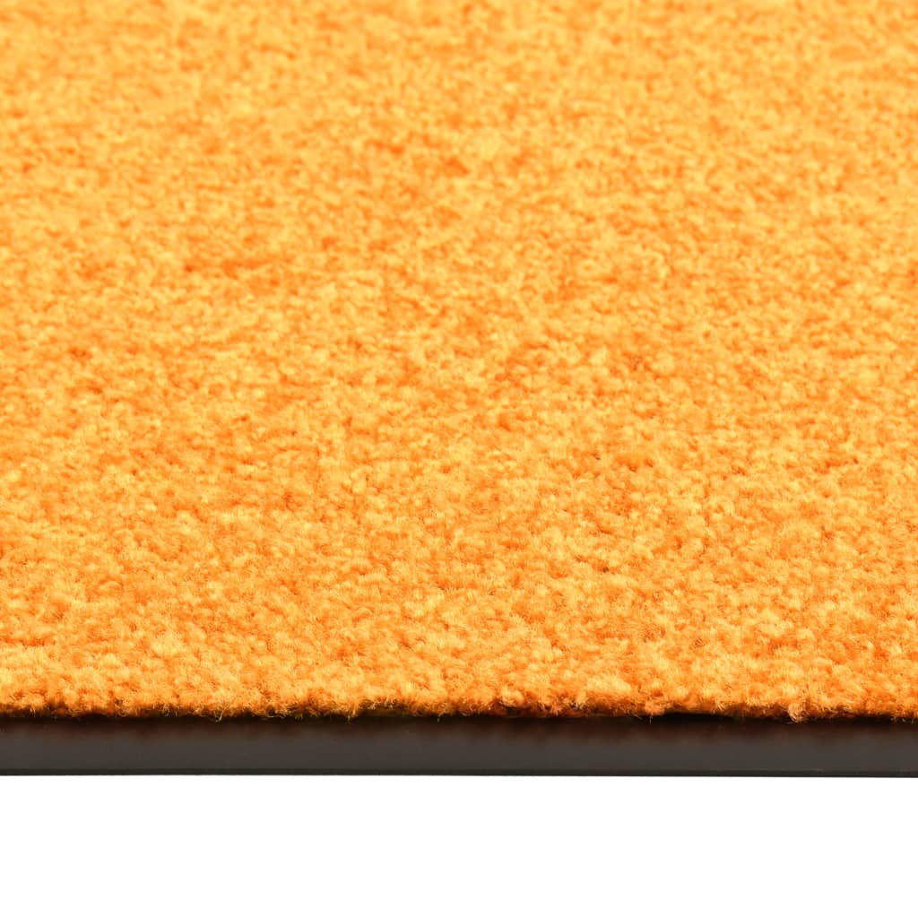 vidaXL vaskbar dørmåtte 40x60 cm orange