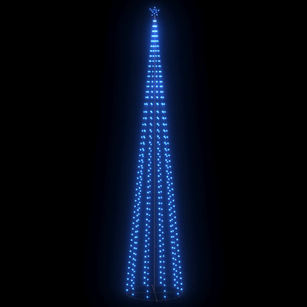 vidaXL lysende juletræ 160x500 cm 752 LED'er blåt lys