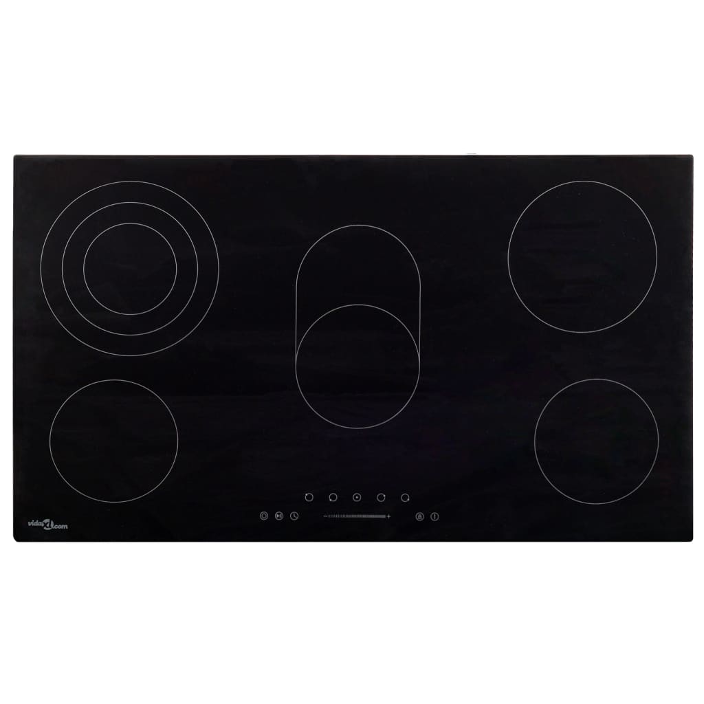 vidaXL keramisk kogeplade med 5 brændere Touch Control 8500 W 77 cm